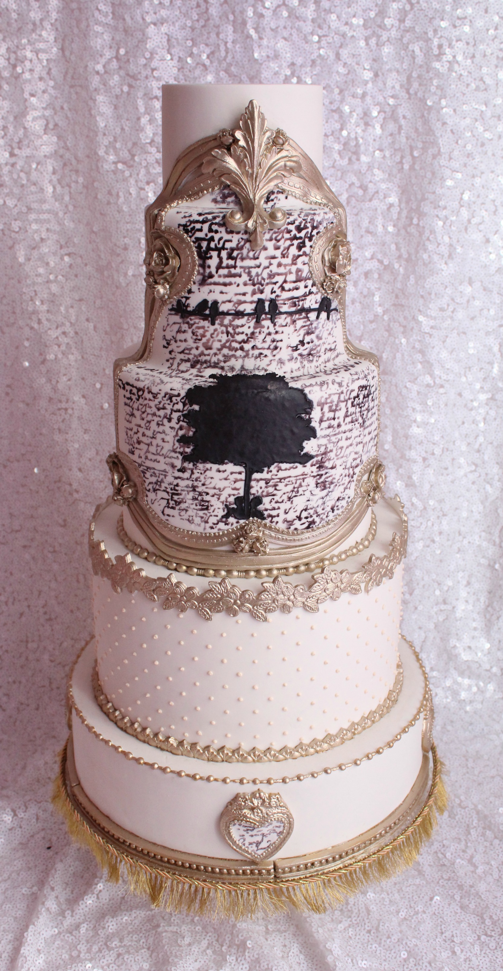 Baroque Roccoco Wedding Cake – Aidas Sweet Treats